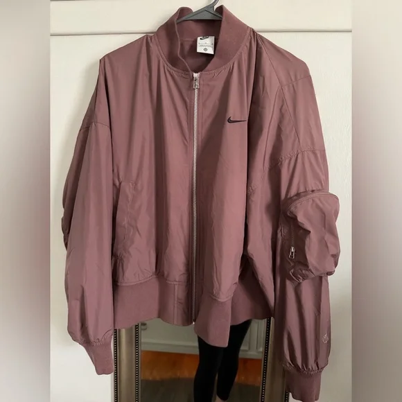 Nike Women's Dusty Rose Bomber Jacket - Picture 1 of 3